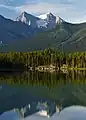 Haddo and Mount Aberdeen reflected in Lake Herbert