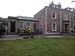 High Street Bank Of Scotland With Boundary Wall And Railings