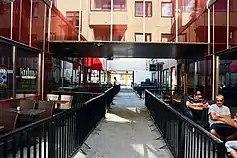 A bar alley in Kajaani, Finland