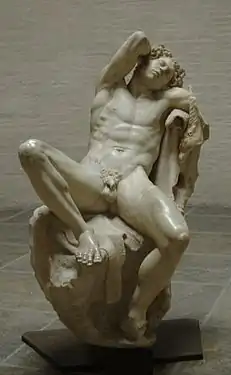 Sleeping Satyr or Barberini Faun (200 B.C.), Munich Glyptothek.