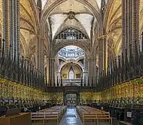 Choir seats at the Cathedral