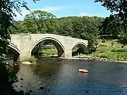 Barden Bridge, River Wharfe54°0′45.32″N 1°55′19.15″W﻿ / ﻿54.0125889°N 1.9219861°W﻿ / 54.0125889; -1.9219861