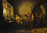 Bardolph and Falstaff putting Wart through the drill, 1827?