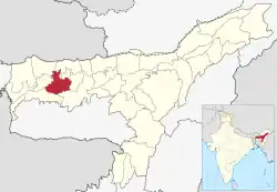 Location in Assam