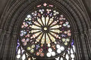 Rose window in the west transept