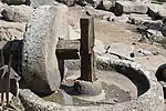 Olive-oil press from Byzantine era at Gamla