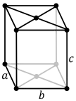 Orthohombic, base-centered