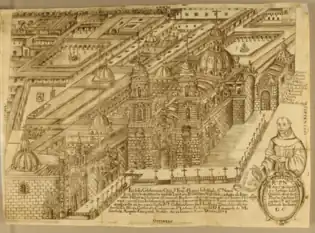 Basilica of San Francisco de Lima in 1675 by Juan de Benavides