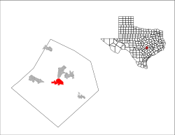 Location of Bastrop, Texas