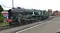 34053 Running round her train at Kidderminster in Sept 2013