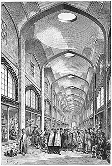 Vakil Bazaar from Jane Dieulafoy, Perzië, Chaldea en Susiane, 1881