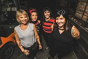 From left to right: Stacey Dee, Linh Le, Jennie Cotterill and Myra Gallarza.