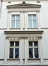 Windows with pilasters