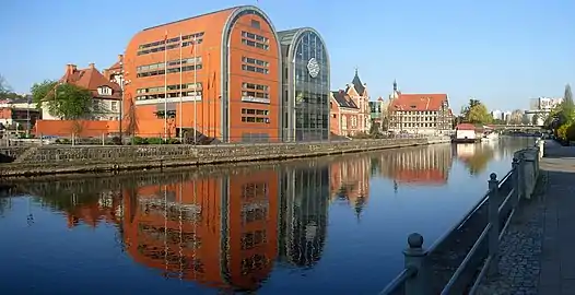 View from opposite bank of Brda river