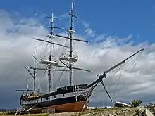 Replica of HMS Beagle 2018