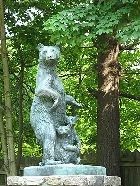 Mother Bear and Cubs, Huntington State Park, Redding, Connecticut