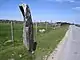 Bedd Morris standing stone, before the 2011 damage