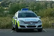 A typical police car seen in Bedfordshire pictured in 2006