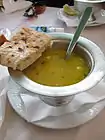 Bosnian begova čorba and somun bread