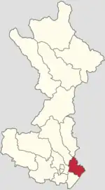 Location in Huairou District