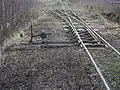 Narrow gauge railroad at peat mining near Rudensk