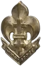 Membership badge of the Belarusian Scout Association Abroad (BSAA), which existed from 1945 to 1951 in Germany