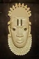 Benin mask; ivory