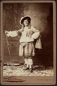 Coquelin photographed by the American Napoleon Sarony c.1888.