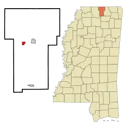 Location of Snow Lake Shores, Mississippi