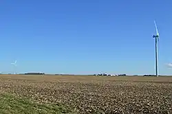 Wind farm southeast of Payne