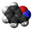 Space-filling molecular model