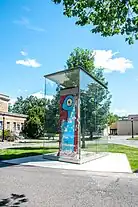 Berlin Wall segment at University of Massachusetts Amherst 2023