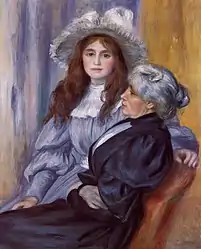 Portrait of Berthe Morisot and daughter Julie Manet, 1894