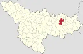 Location in Timiș County