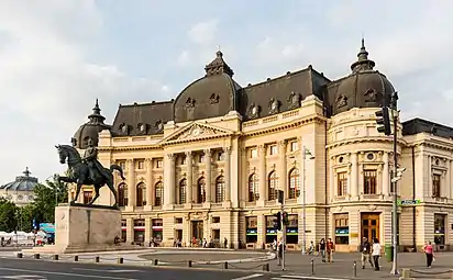 Central University Library on Calea Victoriei, Bucharest, 1891–1895, by Paul Gottereau