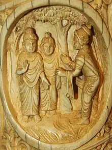 A carving in ivory