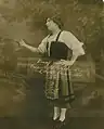 Santa Biondo as "Santuzza" in "Cavalleria Rusticana" with the San Carlo Opera Company.