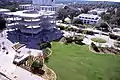 Bird's eye view showing construction of the Mary Brogan Museum of Art and Science at Kleman Plaza in Tallahassee, Florida, 1994