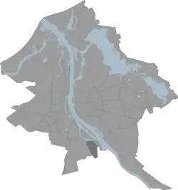 Location of Bišumuiža in Riga