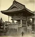 Photo of the bell tower ( 鐘楼堂 , shōrō-dō ) by Felice Beato