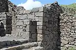 House made of basalt stones in Gamla