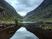 Looking southwards across Augher Lake up into the Head of the Gap