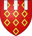 Arms of Olivier IV de Rohan seigneur de Montauban, showing three pendants beginning at the chief line of the shield