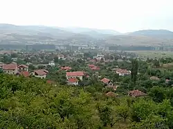 View of Blazhievo village from the top