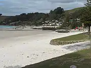 The shoreline of Boat Harbour Beach