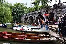 Boat station by Magdalen Bridge.