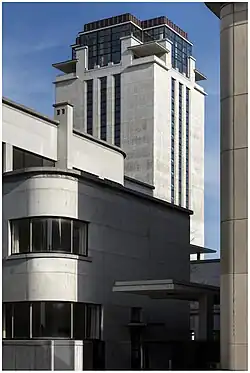 The Boekentoren, designed by Henry van de Velde, is one of the most famous university buildings