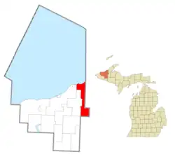 Location within Ontonagon County