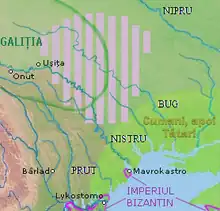 The territories of the Bolohoveni.