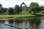 Bolton Abbey and the River Wharfe53°59′0.39″N 1°53′12.53″W﻿ / ﻿53.9834417°N 1.8868139°W﻿ / 53.9834417; -1.8868139